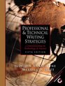 Professional and Technical Writing Strategies Communicating in Technology and Science