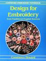 Design for Embroidery From Traditional English Sources