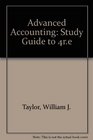 Advanced Accounting Study Guide to 4re