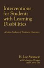Interventions for Students with Learning Disabilities A MetaAnalysis of Treatment Outcomes
