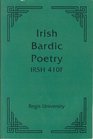 Irish Bardic Poetry