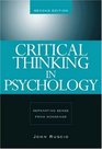 Critical Thinking in Psychology  Separating Sense from Nonsense