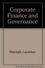 Corporate Finance and Governance Cases Materials and Problems for an Advanced Course in Corporations