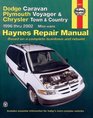 Dodge Caravan Plymouth Voyager and Chrysler Town and Country Automotive   Repair Manual Mini Vans 1996  02