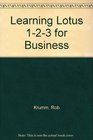 Learning Lotus 123 for Business