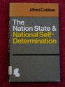 The Nation State and National Self Determination