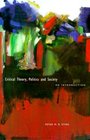 Critical Theory Politics and Society An Introduction