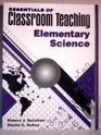 Essentials of Classroom Teaching Elementary Science