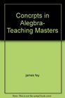 Concrpts in Alegbra Teaching Masters