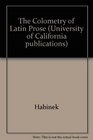 The Colometry of Latin Prose