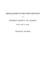 Contributions for the Genealogies of the First Settlers of the Ancient County of Albany  from 1630 to 1800