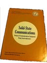 Solid State Communications Equipment Using Semiconductors