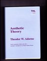 Aesthetic Theory (Theory and History of Literature)