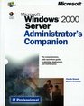 Microsoft  Windows  2000 Server Administrator's Companion