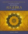 Student Solutions Manual for Gustafson/Frisk's Beginning Algebra 8th