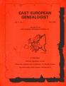 East European Genealogist Vol. 7, 1999
