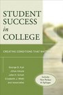Student Success in College Creating Conditions That Matter