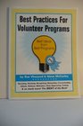 Best Practices for Volunteer Programs