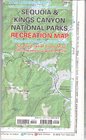 Sequoia  Kings Canyon National parks recreation map