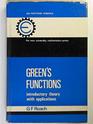 Green's functions introductory theory with applications