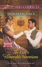 The Earl's Honorable Intentions (Glass Slipper Brides, Bk 3) (Love Inspired Historical, No 189)