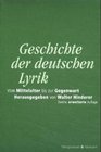 Geschichte der deutschen Lyrik vom Mittelalter bis zur Gegenwart 22 Beitrge