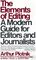 The Elements of Editing: A Modern Guide for Editors and Journalists