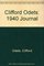 Clifford Odets: 1940 Journal
