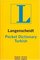 Langenscheidt Turkish Pocket Dictionary (Langenscheidt's Pocket Dictionaries)