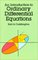 An Introduction to Ordinary Differential Equations (Dover Books on Advanced Mathematics)