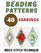 Beading Patterns 40 Earrings Collection - Gift for needlewomen - Keepsake book - Graph Paper: Beadweaving Brick Stitch Technique Seed Beads Miyuki Delika, Toho or Czech