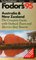 Australia  New Zealand '95 : The Complete Guide with Outback Tours and Barrier Reef Resorts (Fodor's Australia)