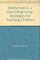 Mathematics, a Good Beginning (Mathematics)