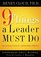 9 Things a Leader Must Do: How to Go to the Next Level--And Take Others With You