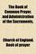 The Book of Common Prayer, and Administration of the Sacraments,