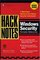HackNotes(tm) Windows Security Portable Reference