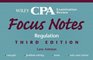Wiley CPA Examination Review Focus Notes, Regulation (Wiley Focus Notes)