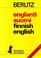 Englanti-Suomi, Suomi-Englanti Sanakirja/English-Finnish, Finnish-English Dictionary (Berlitz Pocket Dictionaries)