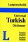Langenscheidt's Universal Turkish Dictionary: Turkish-English/English-Turkish