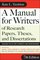 A Manual for Writers of Research Papers, Theses, and Dissertations, Seventh Edition: Chicago Style for Students and Researchers (Chicago Guides to Writing, Editing, and Publishing)