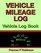 Vehicle Mileage Log: Vehicle Log Book