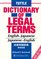 Tuttle Dictionary of Legal Terms: English-Japanese, Japanese-English