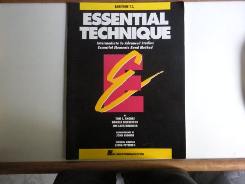 Essential Technique Baritone TC Intermediate To Advanced Studies Book 3 ...