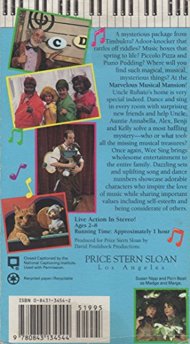 Wee Sing in Marvelous Musical Mansion VHS, Susan Hagen Nipp, Pam