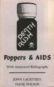 Death Rush Poppers And AIDS, John Lauritsen, Hank Wilson. (Paperback  0943742056)