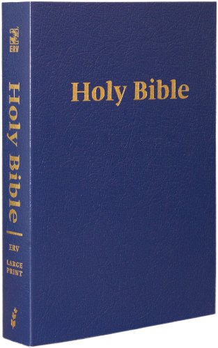 Holy Bible Easy To Read ERV Large Print Navy Blue Flexcover 2012 ...