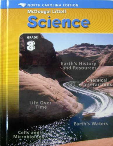 mcdougal littell science grade 8 north carolina edition james trefil et al hardcover 0618464360