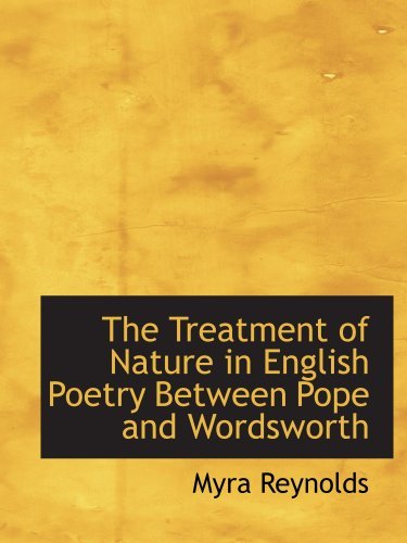 write an essay on wordsworth's treatment of nature