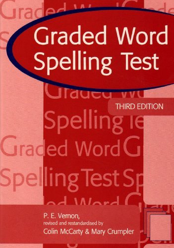 Graded Word Spelling Test Test Booklet, Mary Crumpler, Colin ...