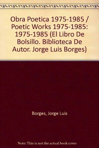 Obra Poetica 19751985 Poetic Works 19751985 19751985 El Libro De ...